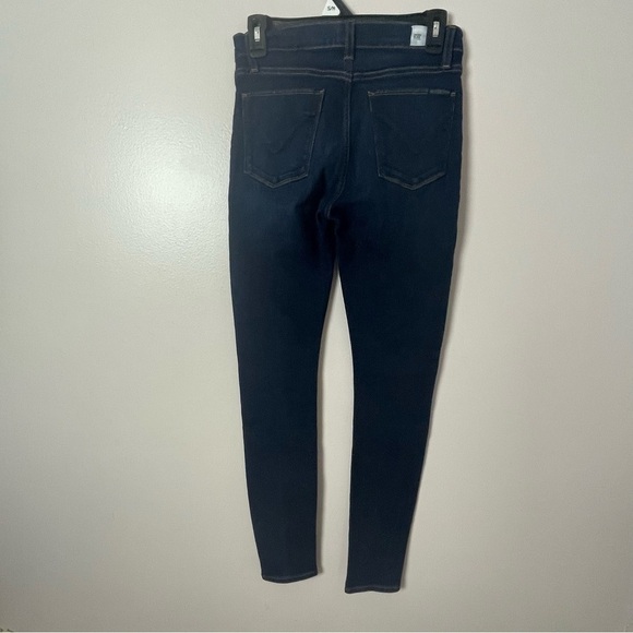 Hudson Jeans Blair High Rise Super Skinny Dark Wash Blue Sz 27 - Picture 4 of 11